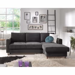 Best Mobilier Jake Canapé d'angle 4 siège(s) Couleur rouille