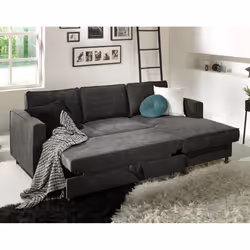 Best Mobilier Jake Canapé d'angle 4 siège(s) Couleur rouille