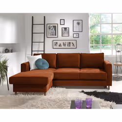 Best Mobilier Jake Canapé d'angle 4 siège(s) Vert
