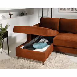 Best Mobilier Jake Canapé d'angle 4 siège(s) Vert - Vue supplémentaire 4