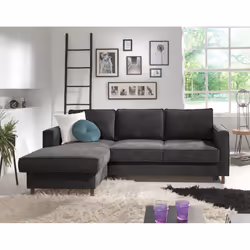 Best Mobilier Jake Canapé d'angle 4 siège(s) Couleur rouille