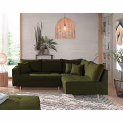 Best Mobilier Rune Canapé d'angle 4 siège(s) Vert