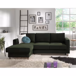 Best Mobilier Rune Canapé d'angle 4 siège(s) Bleu