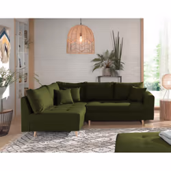 Best Mobilier Rune Canapé d'angle 4 siège(s) Vert