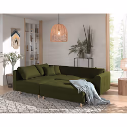 Best Mobilier Rune Canapé d'angle 4 siège(s) Vert