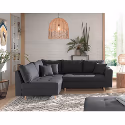 Best Mobilier Rune Canapé d'angle 4 siège(s) Jaune