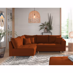 Best Mobilier Rune Canapé d'angle 4 siège(s) Vert, Olive
