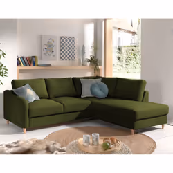 Best Mobilier Will, Vert, Tissu, Bois, 2280 mm, 1970 mm, 840 mm