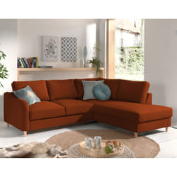 Best Mobilier Will Canapé d'angle 5 siège(s) Vert, Olive