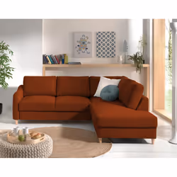 Best Mobilier Will Canapé d'angle 5 siège(s) Vert, Olive