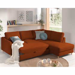 Best Mobilier Will Canapé d'angle 5 siège(s) Vert, Olive