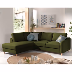 Best Mobilier Will, Vert, Tissu, Bois, 2280 mm, 1970 mm, 840 mm