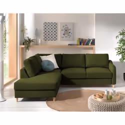 Best Mobilier Will Canapé d'angle 5 siège(s) Vert