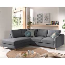Best Mobilier Will Canapé d'angle 5 siège(s) Jaune