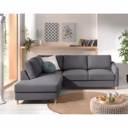 Best Mobilier Will Canapé d'angle 5 siège(s) Jaune