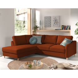 Best Mobilier Will Canapé d'angle 5 siège(s) Vert, Olive