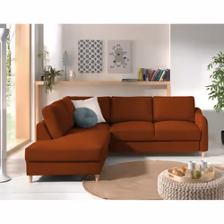 Best Mobilier Will Canapé d'angle 5 siège(s) Vert, Olive