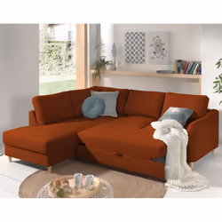 Best Mobilier Will Canapé d'angle 5 siège(s) Vert, Olive