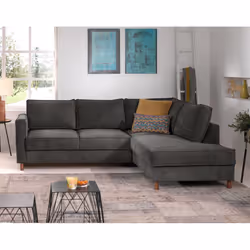 Best Mobilier Jake Canapé d'angle 5 siège(s) Couleur rouille - Vue supplémentaire 2