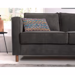 Best Mobilier Jake Canapé d'angle 5 siège(s) Couleur rouille - Vue supplémentaire 4