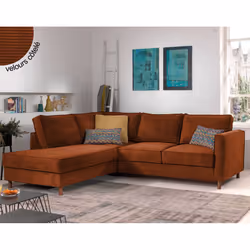 Best Mobilier Jake, Vert, Velours, Bois, 2300 mm, 1980 mm, 840 mm