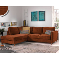Best Mobilier Jake Canapé d'angle 5 siège(s) Vert