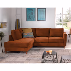 Best Mobilier Jake Canapé d'angle 5 siège(s) Vert
