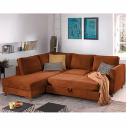 Best Mobilier Jake Canapé d'angle 5 siège(s) Vert