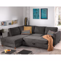 Best Mobilier Jake Canapé d'angle 5 siège(s) Couleur rouille