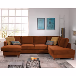Best Mobilier Jake Canapé d'angle 7 siège(s) Vert