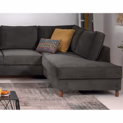 Best Mobilier Jake Canapé d'angle 7 siège(s) Couleur rouille - Vue supplémentaire 6