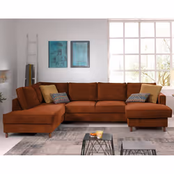 Best Mobilier Jake Canapé d'angle 7 siège(s) Vert