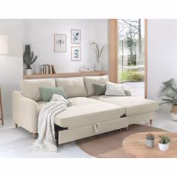 Best Mobilier Will Canapé d'angle 4 siège(s) Gris