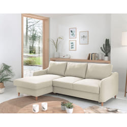 Best Mobilier Will Canapé d'angle 4 siège(s) Gris