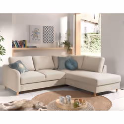 Best Mobilier Will, Gris, Tissu, Bois, 2280 mm, 1970 mm, 840 mm
