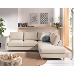 Best Mobilier Will Canapé d'angle 5 siège(s) Gris