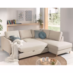 Best Mobilier Will Canapé d'angle 5 siège(s) Gris