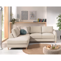 Best Mobilier Will Canapé d'angle 5 siège(s) Gris