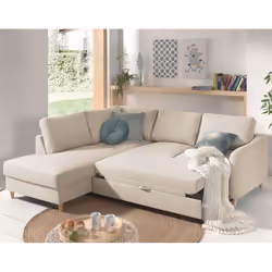 Best Mobilier Will Canapé d'angle 5 siège(s) Gris