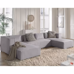 Best Mobilier Stella, Gris, Velours, Bois, Plastique, 3270 mm, 1760 mm