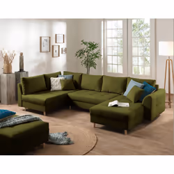 Best Mobilier Rune, Vert, Tissu, Bois, Bois, 3100 mm, 1610 mm
