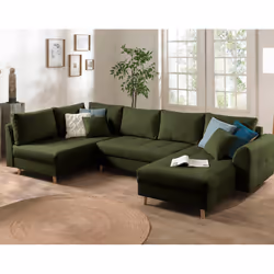 Best Mobilier Stella, Bleu, Velours, Bois, Plastique, 1960 mm, 920 mm