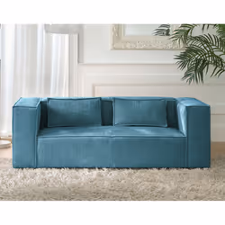 Best Mobilier Stella, Beige, Velours, Bois, Plastique, 1960 mm, 920 mm