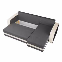 Best Mobilier Harvey Canapé d'angle 4 siège(s) Gris