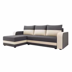 Best Mobilier Harvey Canapé d'angle 4 siège(s) Gris - Vue supplémentaire 4