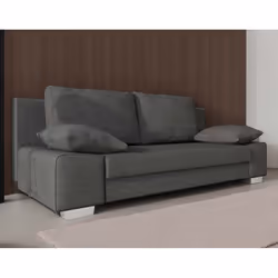 Best Mobilier Elio, Noir, Gris, Tissu, Bois, Plastique, 2000 mm, 920 mm