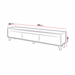 Best Mobilier Lord Support TV et centre de divertissement 4 étagères - Vue supplémentaire 4