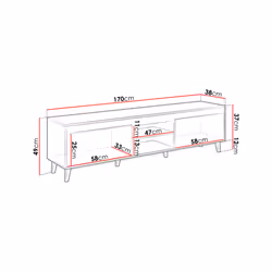 Best Mobilier Willow Support TV et centre de divertissement 1 tiroir(s) 5 étagères