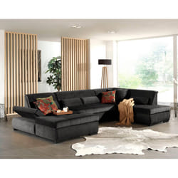 Best Mobilier Vermont Canapé d'angle 7 siège(s) Jaune