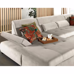 Best Mobilier Vermont Canapé d'angle 7 siège(s) Bleu
